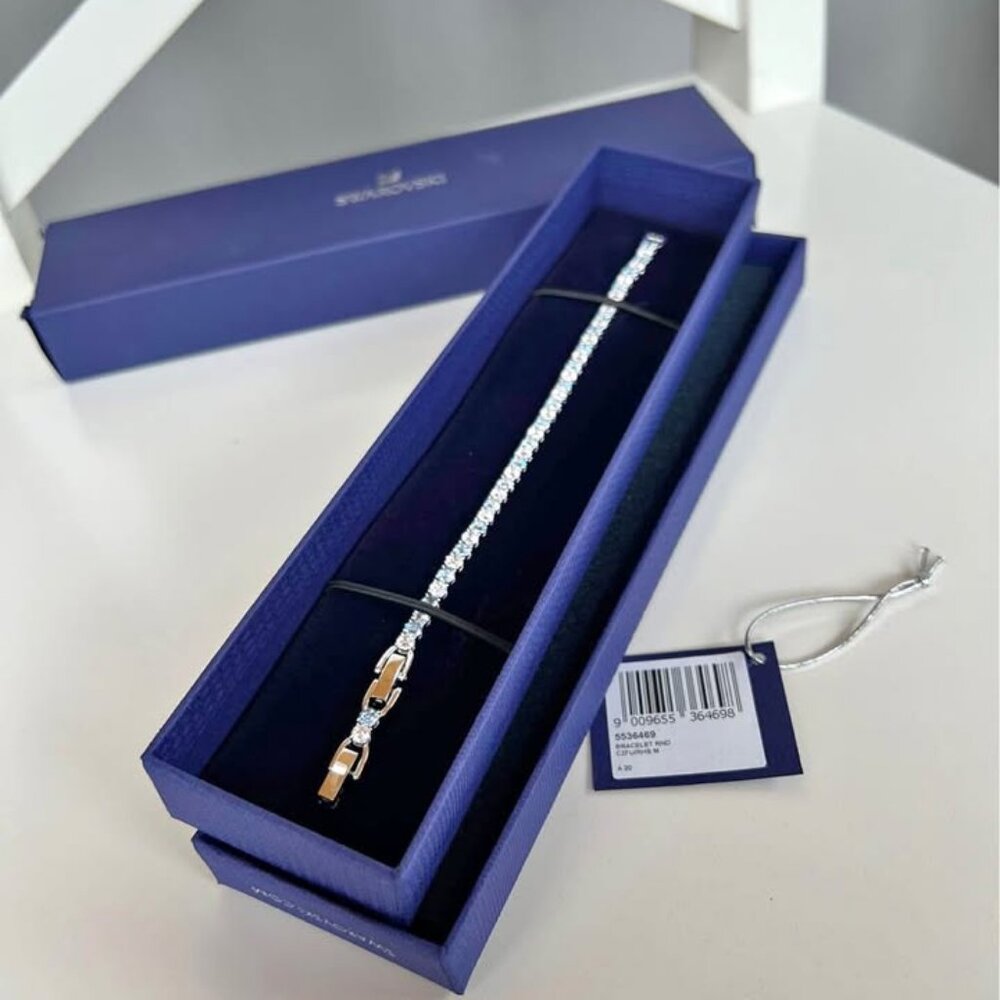Swarovski Special Edition 125th Anniversary Light Blue Tennis Deluxe